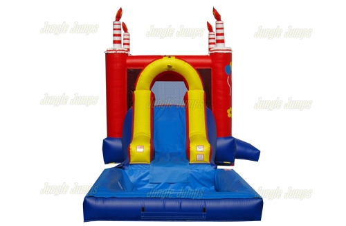 Inflatable Red Birthday Combo With Pool CO-1215 image 4