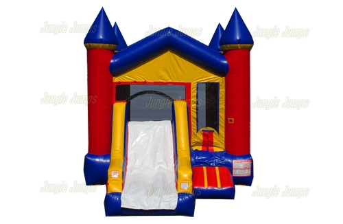 Inflatable Red & Blue V-Roof Castle Combo CO-1482 image 4