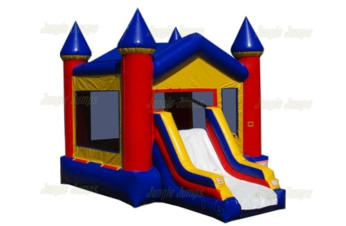 Inflatable Red & Blue V-Roof Castle Combo CO-1482 image 5