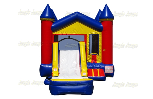 Inflatable Red/Blue V-Roof Castle Combo with Pool CO-1564 image 4