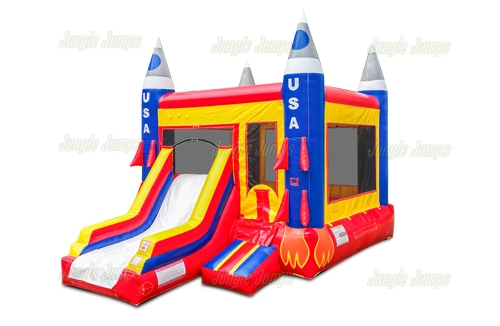 Combos Dry for sale. Rocket Ship Combo is an inflatable combo and ...