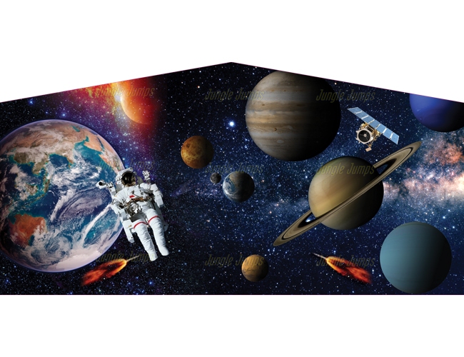 Inflatable Space Bounce House Banner B1033 image 3