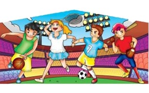 Inflatable Sports Bounce House Banner 1 B1034 image 1