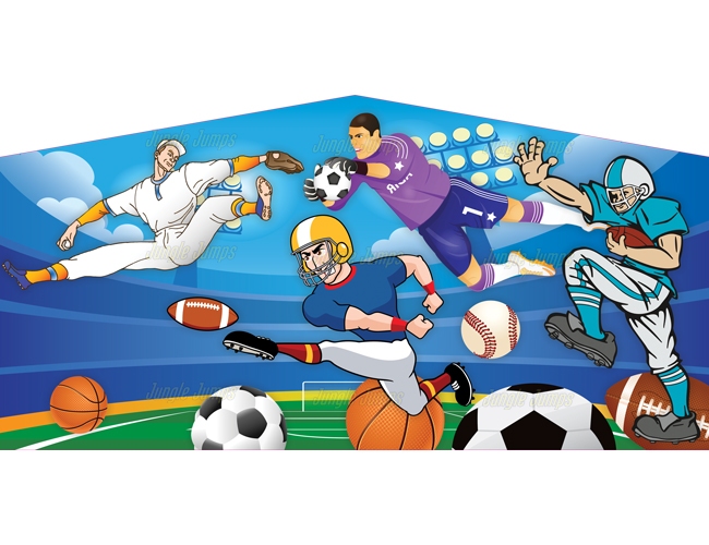 Inflatable Sports Bounce House Banner 2 B1035 image 3