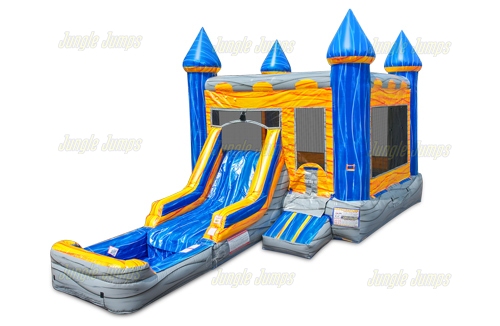 Inflatable Sunny Marble Front Slide Combo with Pool CO-1606 image 3