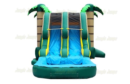 Inflatable Tropical Double Lane Combo with Pool CO-1460 image 4