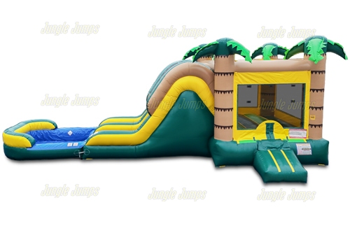 Inflatable Tropical Double Lane Combo with Pool CO-1460 image 6