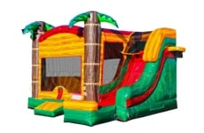 Inflatable Tropical Paradise Slide Combo CO-1570 image 1