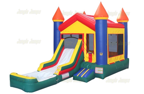 Inflatable V-Roof Castle Combo with Pool CO-1530 image 3