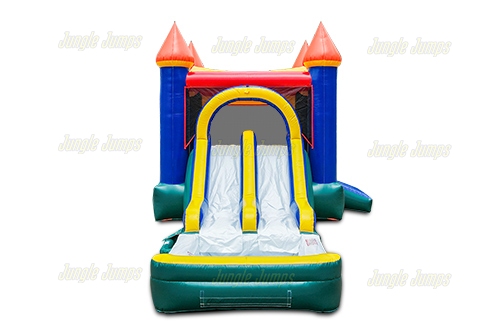 Inflatable Wet N Dry Double Lane Castle CO-1193 image 4