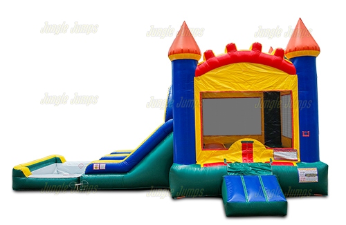 Inflatable Wet N Dry Double Lane Castle CO-1193 image 6