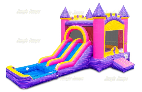 Inflatable Wet N Dry Majestic Marble Double Lane Combo CO-1637 image 3